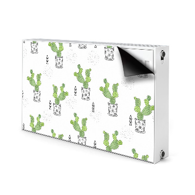 Aimant cache radiateur Cactus vert