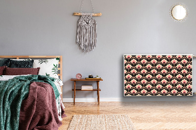 Un tapis avec un imprimé radiateur Motif floral