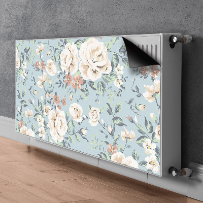 Un tapis avec un imprimé radiateur Fleurs style vintage