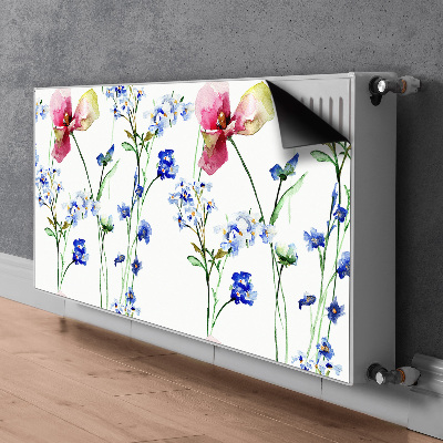 Tapis de radiateur décoratif Fleurs peintes