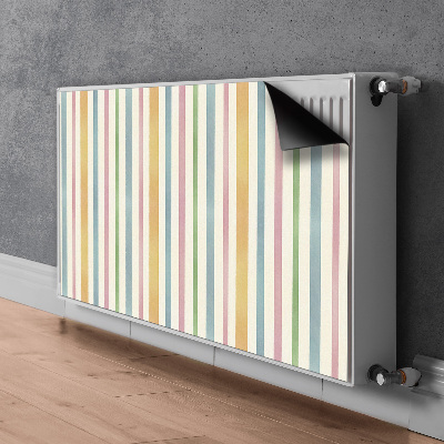 Couvercle magnétique du radiateur Lignes colorées