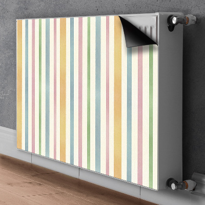 Couvercle magnétique du radiateur Lignes colorées