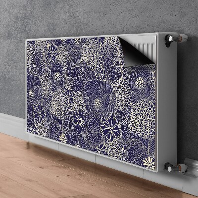 Tapis de radiateur décoratif Motif bleu