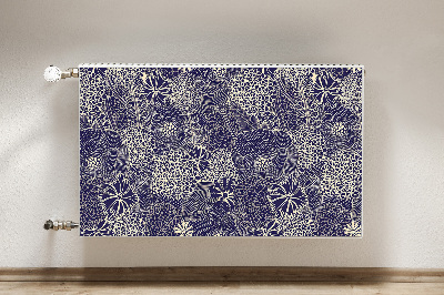 Tapis de radiateur décoratif Motif bleu