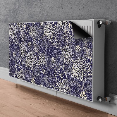 Tapis de radiateur décoratif Motif bleu