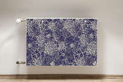 Tapis de radiateur décoratif Motif bleu