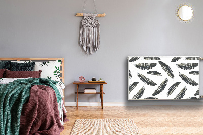 Cache radiateur déco Plumes de style boho