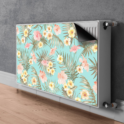 Cache radiateur déco Fleurs pastel