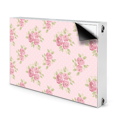 Cache radiateur déco Bouquet rose