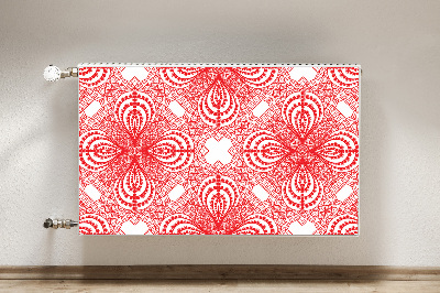 Tapis magnétique pour radiateur Dentelle rouge