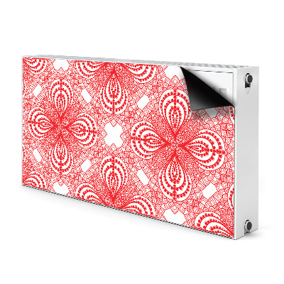 Tapis magnétique pour radiateur Dentelle rouge