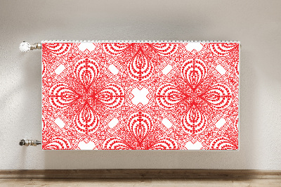 Tapis magnétique pour radiateur Dentelle rouge