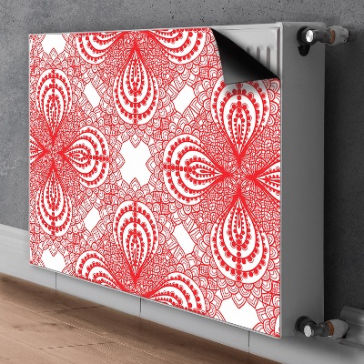 Tapis magnétique pour radiateur Dentelle rouge