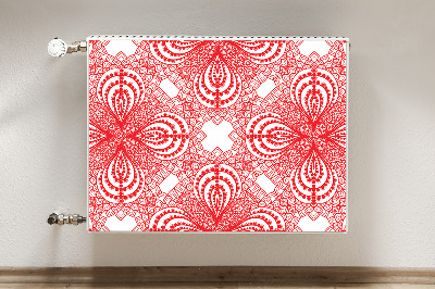 Tapis magnétique pour radiateur Dentelle rouge