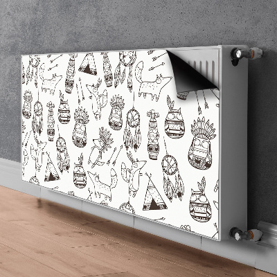 Un tapis avec un imprimé radiateur Dessin animé