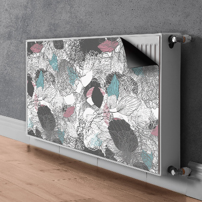 Un tapis avec un imprimé radiateur Motif floral