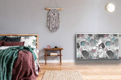 Un tapis avec un imprimé radiateur Motif floral