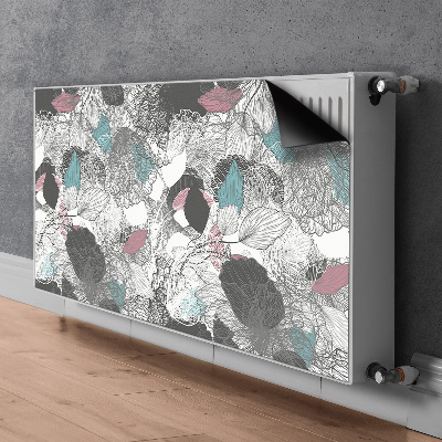 Un tapis avec un imprimé radiateur Motif floral