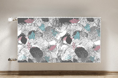 Un tapis avec un imprimé radiateur Motif floral