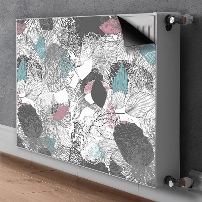 Un tapis avec un imprimé radiateur Motif floral