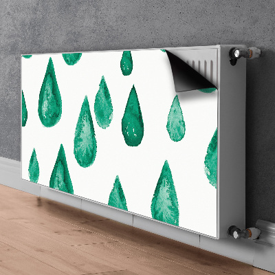 Un tapis avec un imprimé radiateur Gouttes de pluie