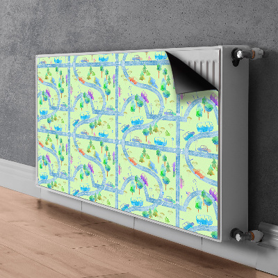 Cache radiateur déco Voitures pour enfants