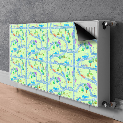 Cache radiateur déco Voitures pour enfants