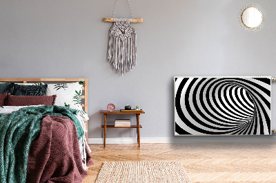 Tapis magnétique pour radiateur Vortex noir et blanc