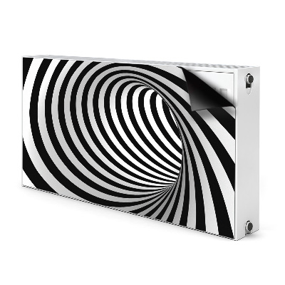 Tapis magnétique pour radiateur Vortex noir et blanc