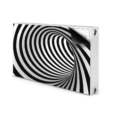 Tapis magnétique pour radiateur Vortex noir et blanc