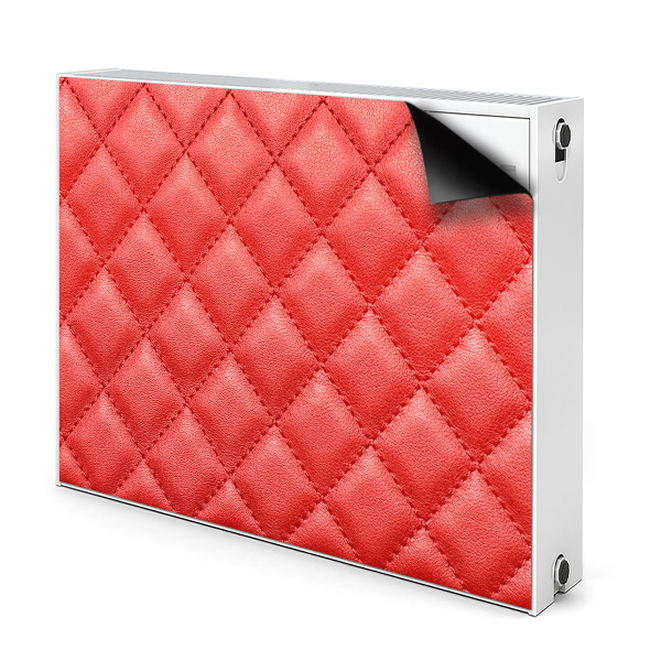 Aimant cache radiateur Motif de diamant rouge