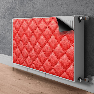 Aimant cache radiateur Motif de diamant rouge