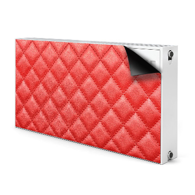 Aimant cache radiateur Motif de diamant rouge