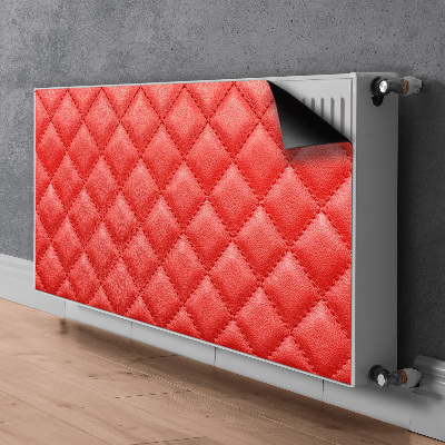 Aimant cache radiateur Motif de diamant rouge