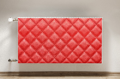 Aimant cache radiateur Motif de diamant rouge