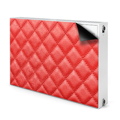 Aimant cache radiateur Motif de diamant rouge