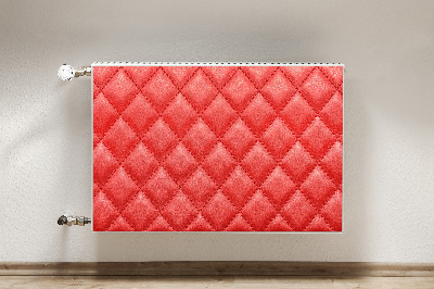 Aimant cache radiateur Motif de diamant rouge