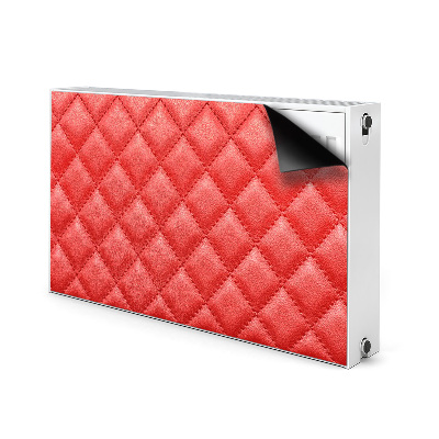 Aimant cache radiateur Motif de diamant rouge