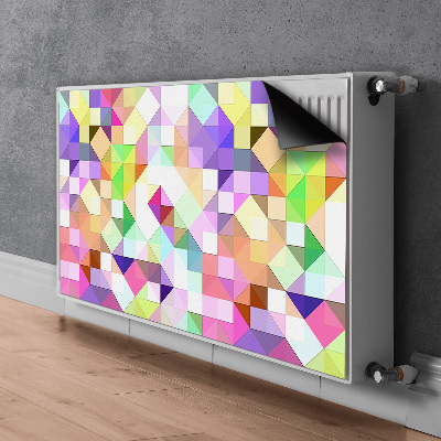 Couvercle magnétique du radiateur Mosaïque colorée