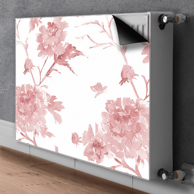 Cache radiateur déco Fleurs pastel