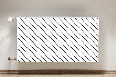 Un tapis avec un imprimé radiateur Géométrie des points