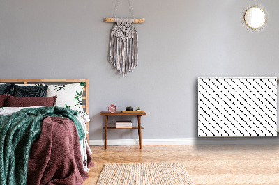 Un tapis avec un imprimé radiateur Géométrie des points