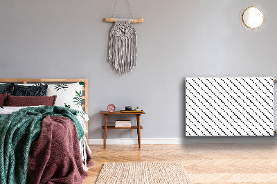 Un tapis avec un imprimé radiateur Géométrie des points