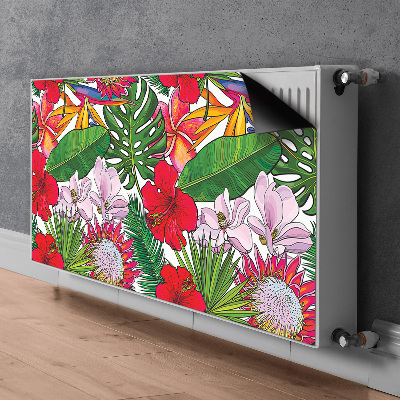 Couvercle magnétique du radiateur Fleurs colorées