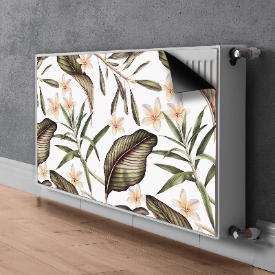 Aimant décoratif pour radiateur Feuilles et fleurs