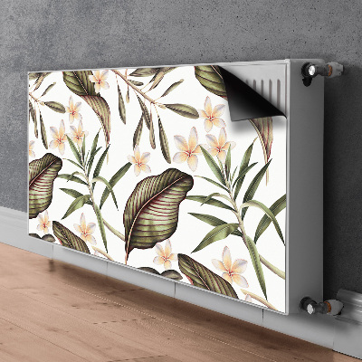 Aimant décoratif pour radiateur Feuilles et fleurs