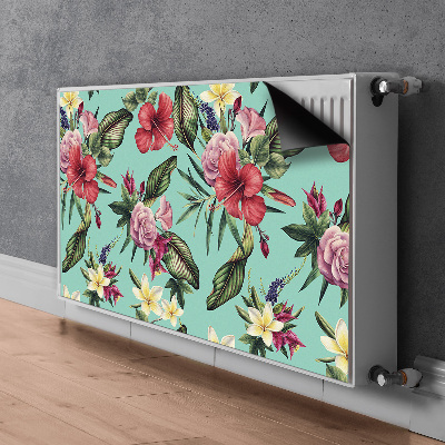 Aimant décoratif pour radiateur Feuilles et fleurs