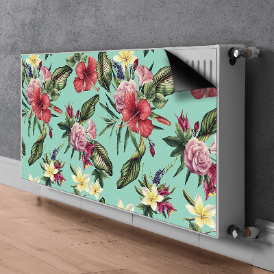 Aimant décoratif pour radiateur Feuilles et fleurs