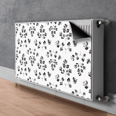 Tapis magnétique pour radiateur Motif noir et blanc