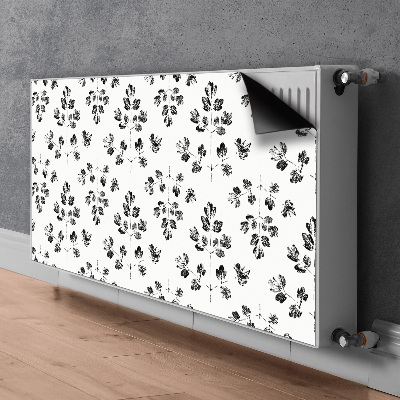 Tapis magnétique pour radiateur Motif noir et blanc